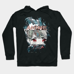 Colorful manga-style Japanese anime design Hoodie